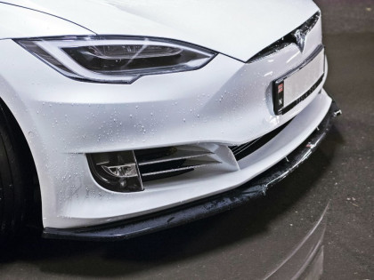 Spojler pod nárazník lipa V.1 Tesla Model S Facelift černý lesklý plast