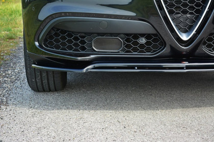 Spojler pod přední nárazní lipa V.2 Alfa Romeo Stelvio černý lesklý plast