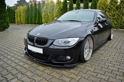 Spojler pod nárazník lipa V.2 BMW 3 E92 M-PACK FACELIFT 10-13 černý lesklý plast