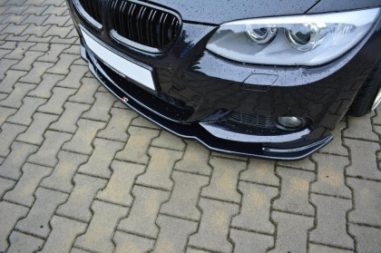 Spojler pod nárazník lipa V.2 BMW 3 E92 M-PACK FACELIFT 10-13 černý lesklý plast