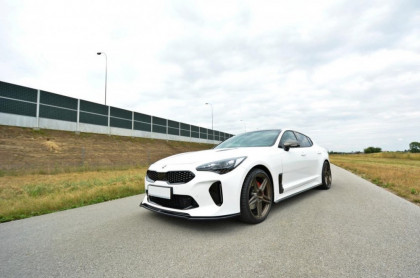 Spojler pod nárazník lipa V.2 KIA STINGER GT 17- černý lesklý plast