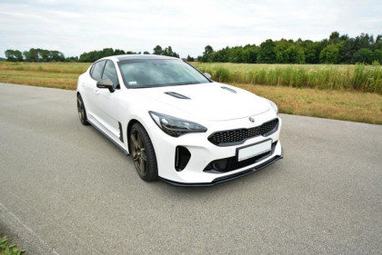 Spojler pod nárazník lipa V.2 KIA STINGER GT 17- černý lesklý plast