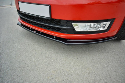 Spojler pod nárazník lipa V.2 Škoda Rapid 2012- černý lesklý plast