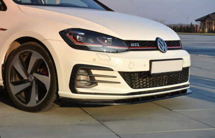 Spojler pod přední nárazník lipa VW Golf 7 GTI Facelift V.1 černý lesklý plast