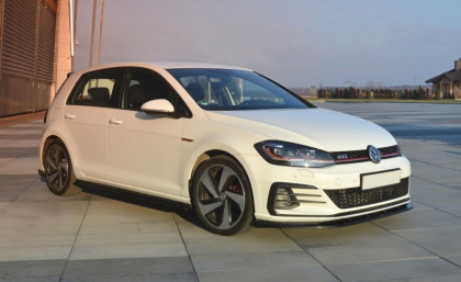 Spojler pod přední nárazník lipa VW Golf 7 GTI Facelift V.1 černý lesklý plast