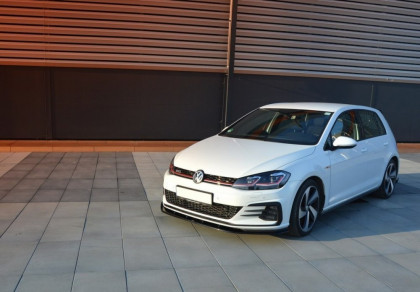 Spojler pod přední nárazník lipa VW Golf 7 GTI Facelift V.1 černý lesklý plast