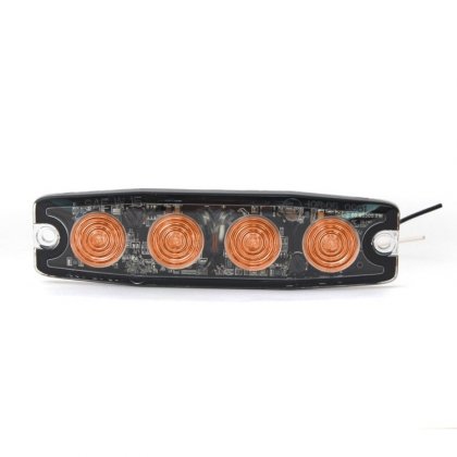 Poziční výstražná světla, 4 LED, 12-24V, oranžové LP4-A