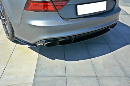 Splitter zadní, prostřední Audi RS7 Facelift 14-17 carbon look