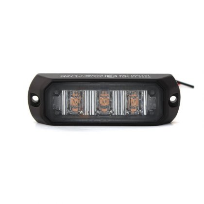 Poziční výstražné světlo, 3 LED, 12-24V, R65, oranžové MS3-A