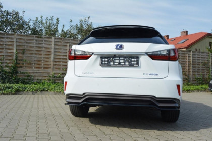 Splitter zadní, prostřední Lexus RX Mk4 H (Bez difuzoru) 2015- černý lesklý plast