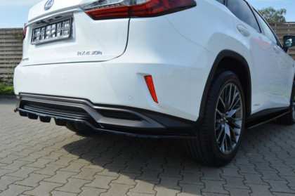 Splitter zadní, prostřední Lexus RX Mk4 H (s difuzorem) 15- černý lesklý plast