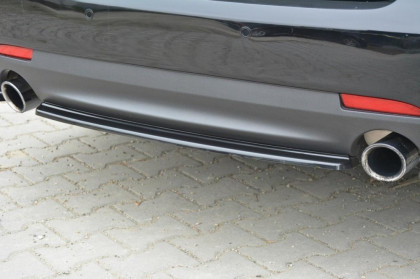 Splitter zadní, prostřední Saab 9-3 Aero Mk2 Facelift 07-11 černý lesklý plast