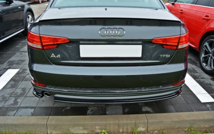 Splittery zadní Audi A4 B9 S-Line 2015- carbon look