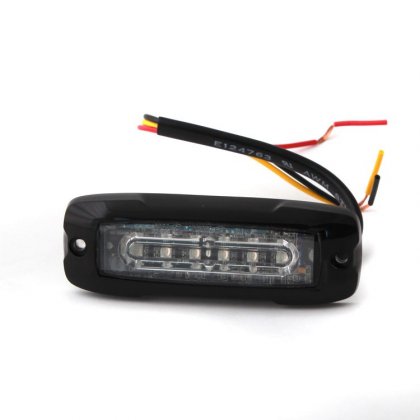 Poziční výstražné světlo, 6 LED, 12-24V, R65, oranžové, XT6-A