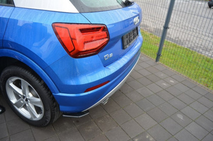Splittery zadní Audi Q2 Mk1 16 černý lesklý plast