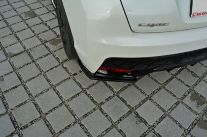 Splittery zadní, boční Honda Civic Mk9 Facelift černý lesklý plast