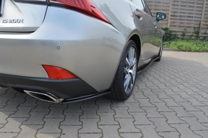 Splittery zadní, boční Lexus IS Mk3 Facelift T černý lesklý plast