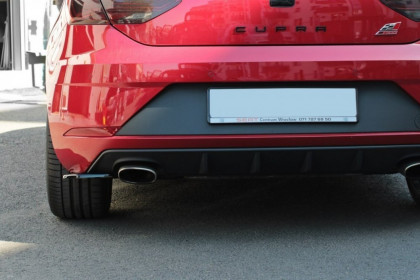 Splittery zadní, boční v.1 Seat Leon Mk3 Cupra Facelift carbon look