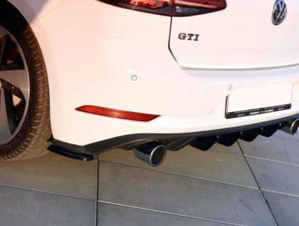 Splittery zadní, boční VW Golf 7 GTI Facelift černý lesklý plast