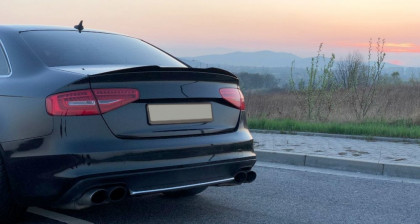 Spoiler Maxton Audi S4 B8 Facelift černý lesklý plast