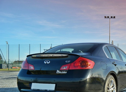 Spoiler Maxton Infiniti G37 Sedan černý lesklý plast