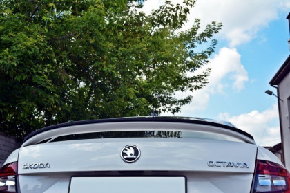 Spoiler Škoda Octavia III RS Facelift černý lesklý plast