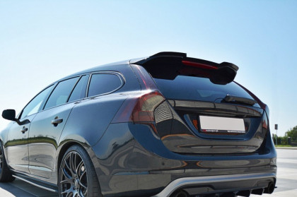 Střešní spoiler Maxton Volvo V60 Polestar Facelift černý lesklý plast