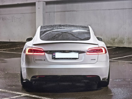 Zadní difuzor Tesla Model S Facelift černý lesklý plast