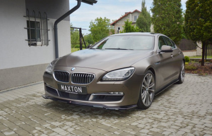 Spojler pod nárazník lipa BMW 6 Gran Coupé F06 černý lesklý plast