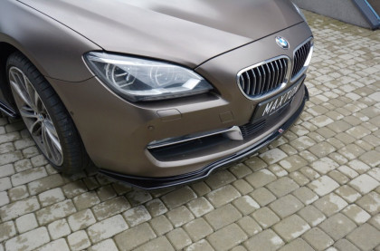 Spojler pod nárazník lipa BMW 6 Gran Coupé F06 černý lesklý plast