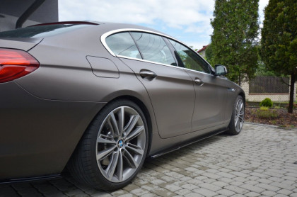 Prahové lišty BMW 6 Gran Coupé  12-14 carbon look