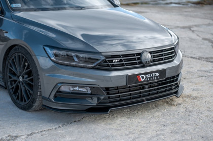 Spojler pod nárazník lipa V.2 Volkswagen Passat R-Line B8 černý lesklý plast