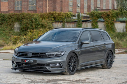 Prahové lišty Volkswagen Passat R-Line B8 černý lesklý plast