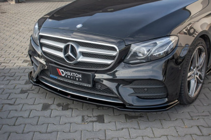 Spojler pod nárazník lipa Mercedes-Benz E43 AMG / AMG-Line W213 černý lesklý plast