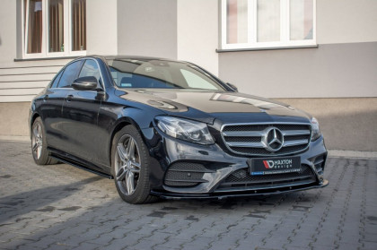 Spojler pod nárazník lipa Mercedes-Benz E43 AMG / AMG-Line W213 černý lesklý plast