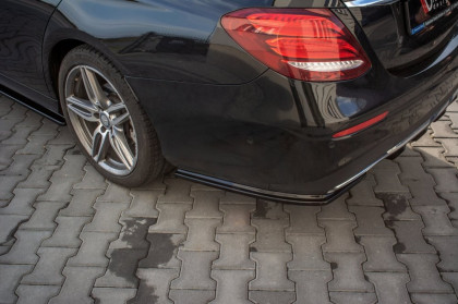 Splittery zadní, boční Mercedes-Benz E43 AMG / AMG-Line W213 černý lesklý plast