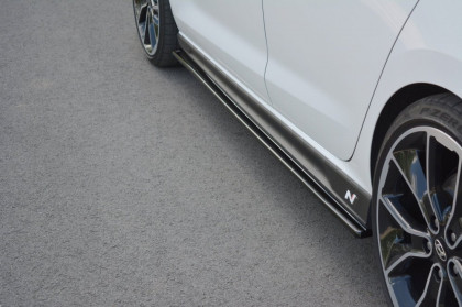 Prahové lišty HYUNDAI I30 III N  černý lesklý plast
