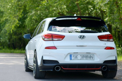 Prodloužení spoileru Maxton HYUNDAI I30 Mk3 N černý lesklý plast