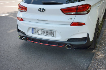 Difuzor zadního nárazníku pro HYUNDAI I30 Mk3 N černý lesklý plast