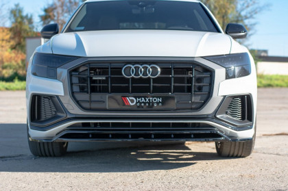 Spojler pod nárazník lipa Audi Q8 S-line černý lesklý plast