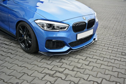 Spojler pod nárazník lipa V.2 BMW 1 F20 M-Power facelift carbon look