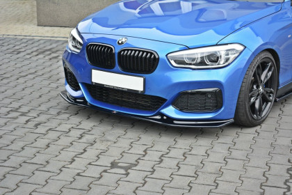 Spojler pod nárazník lipa V.3 BMW 1 F20 M-Power facelift carbon look