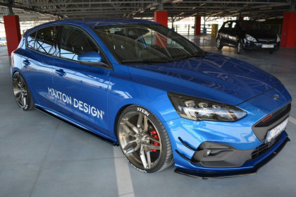 Prahové lišty FORD FOCUS MK4 ST-LINE černý lesklý plast