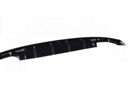 Difuzor zadního nárazníku s výfukem s dvojitou koncovkou FORD FOCUS MK4 ST-LINE černý lesklý plast