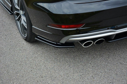 Splittery zadní boční Audi S3 / A3 S-Line 8V FL Sedan černý lesklý plast