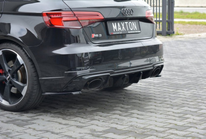 Splittery zadní boční Audi RS3 8V FL Sportback černý lesklý plast