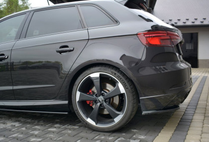 Splittery zadní boční Audi RS3 8V FL Sportback carbon look