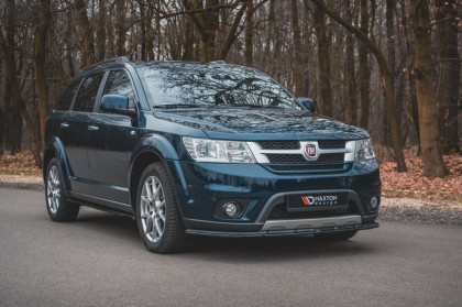 Prahové lišty Fiat Freemont černý lesklý plast