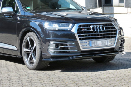 Spojler pod přední nárazník lipa Audi SQ7 / Q7 S-Line Mk.2 černý lesklý plast