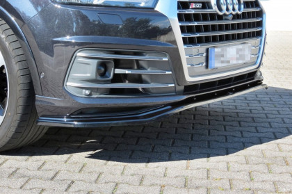 Spojler pod přední nárazník lipa Audi SQ7 / Q7 S-Line Mk.2 černý lesklý plast